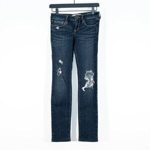 PACSUN | Dark Distressed Skinny Jeans